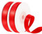 2 Rollen Geschenkband Rot, 1,2 cm x 44 m pro Rolle Satinband Rot Geschenkband Breit Dekoband Schleifenband für Hochzeit Valentinstag Weihnachten Geschenkverpackung Bastelarbeiten