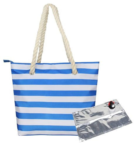 XINHU Weintasche mit Zapfhahn, Getränkespender Mit Zapfhahn, Auslaufsicherem Weinhandtasche mit Zapfhahn, Wein Kühltasche Mit Gepolstertem Thermofach Und Trinkschnabel (Blau (1 Weinbeutel))