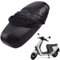 Universal Motorcycle Seat Cover, Elastische, Wasserdichte Sitzabdeckung für Motorrad, Roller und Moped, UV-Schutz und Staubdicht, Atmungsaktives Leder und Flanell, Passend für Sitze von 67-75 cm Läng