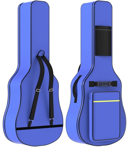 ZENO Guitar Case 41 | Universal Guitar Bag | Water Resistant Guitar Case | Thick Padded Guitar Bag for Ultimate Protection | Carry Bag for Guitar | Great for All Guitars (Blue)
