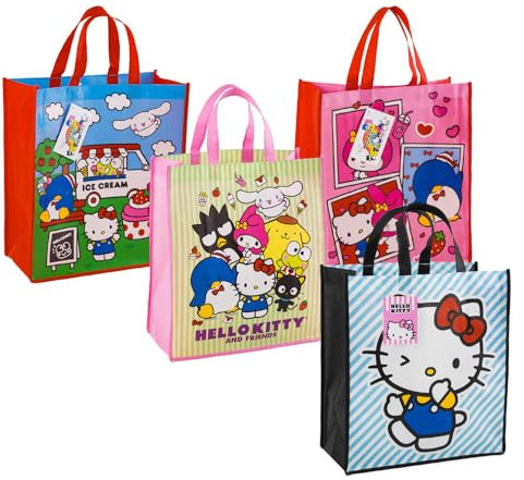 Fast Forward Hello Kitty and Friends Tragetasche, 4 Stück, sortiert, Eiscreme-Design, Mehrfarbig, 16 Inches