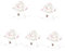 Cabilock 5 Stück Schnur Tulpen-Lichterketten Blüte Neon Foto Party led-light bodendeko stimmungslicht room decoration deckenleuchten kronleuchter kreatives Licht Tulpenlampe Plastik