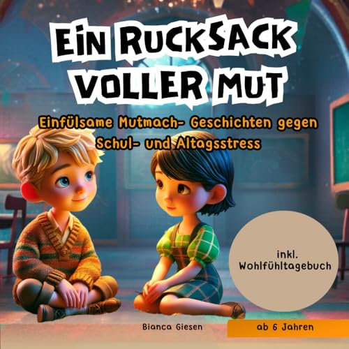 Ein Rucksack voller Mut: Einfühlsame Mutmach- Geschichten gegen Schul- und Alltagsstress. Ein besonderes Kinderbuch ab 6 Jahren zum Umgang mit Ängsten, Sorgen & Nervosität. Inkl. Wohlfühltagebuch