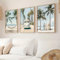 Herfair 3er Set Strand Ozean Palme Poster Set, Tropische Surfbrett Sommer Dekor Poster Vintage Summer Aesthetic Hawaii Poster Strand Bilder (21x30cm)