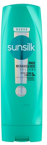 Sunsilk, Balsam für wunderbare Wellen, Conditioner für welliges Haar, feuchtigkeitsspendend und Anti-Frizz, Formel angereichert mit 5% Nutri-Define Complex mit Macadamia-Öl, Arginin und Elastin, 200