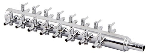 sourcing map Aquarium 16 Way Inline Manifold Air Flow Pump Tubing Splitter Lever Control Valve