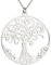 Aka Gioielli® - Collana con Ciondolo Albero della Vita e Cristalli in Argento 925 Rodiato, Modello Famiglia, Regalo donna e ragazza