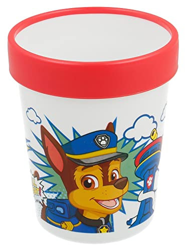 Stor Paw Patrol Becher für Kinder rutschfest - Anti-Rutsch Trinkbecher Plastik - Plastikbecher BPA-Frei - Becher klein 250 ml