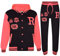 A2Z 4 Kids Unisex Girls Boys Baseball Tracksuit R Fashion Fox - T.S Baseball Fox Black & Neon Pink 3-4