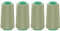 dalipo - Polyester Overlockgarn 4 x 2500m, grau-grün