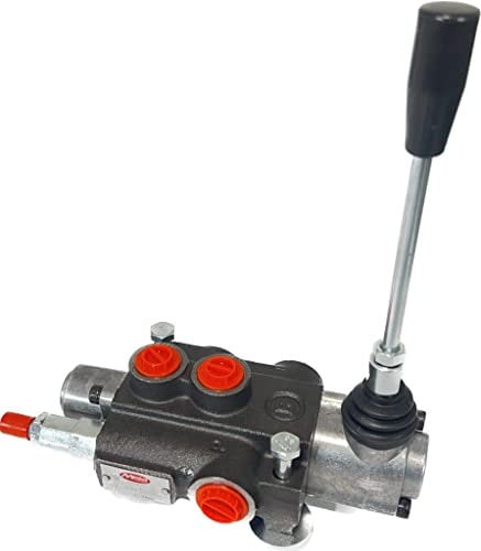 Distributore oleodinamico a 1 leva standard doppio effetto 40lt 3/8 completo di viti di fissaggio