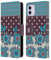 Head Case Designs Blau Violett Blumen Und Punkte Leder Brieftaschen Handyhülle Hülle Huelle kompatibel mit Apple iPhone 11