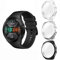 Diruite für Huawei Watch GT 2e Hülle Schutzhülle,Soft TPU Slim Stoßfestes Plattierte Displayschutzfolie Cover,Klar&Schwarz&Silber