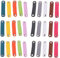 F Fityle 30pcs Simple Design Lederstreifen mit Druckknöpfen Schal Schnallen Hijab Clips