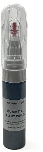 GUNMETAL ALLOY WHEEL PAINT TOUCH UP PEN/BRUSH