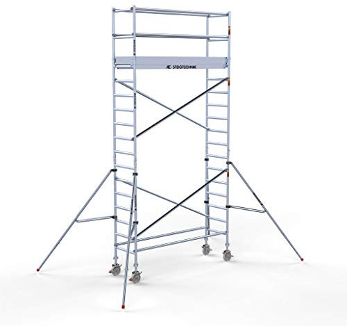 AC Steigtechnik PRO-S 250 Aluminium-Rollgerüst 6m Arbeitshöhe, freistehender Aufbau (6,30 Arbeitshöhe)