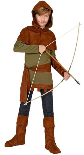 W WIDMANN MILANO Party Fashion - Kinderkostüm Robin of Sherwood, Mittelalter, Faschingskostüme