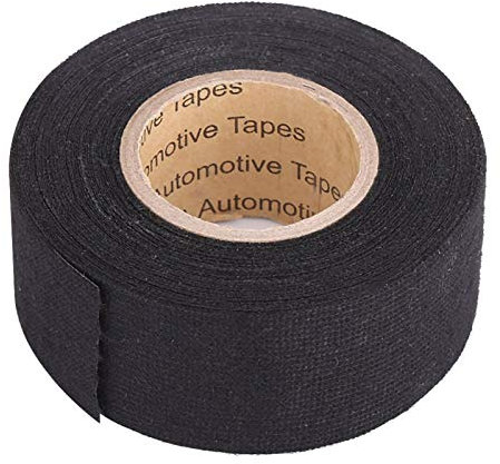 Gewebeband, Schwarz Kabelbaum Klebeband Isolierband Auto Gewebeband Panzerklebeband Selbstklebend Mehrzweckfilzband Kabelbaumband für Elektrische Kabelbaum Isolation Schutz(32mm x 15m)