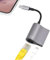 KozyOne 2-in-1-Lightning-auf-RJ45-Ethernet-Adapter, 10 Mbps/100 Mbps RJ45-Ethernet-Adapter mit Ladeanschluss, kompatibel mit iPhone/iPad/iPod, schnell und stabil für Gaming und Videoansehen (Grau)