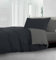 HomeLife Winterdecke Eineinhalb 220x250 - Extra Warme Bettdecke Winter - Weiche Winterbettdecke aus 100% Polyester - Steppdecke für Allergiker - Waschmachinenfeste Schlafdecke - Schwarz/Dunkelgrau