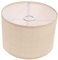 Luxshiny Pantalla De Tela Pantalla De Lámpara De Tela De LáMpara De Mesa Y Techo E27 DiseñO Minimalista De Lino Natural 26.5X26.5X18Cm Ideal Para DecoracióN Del Hogar
