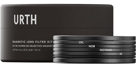 Urth Kit de Filtre d'objectif magnétique 72 mm : ND8, ND1000, CPL, UV (Plus+)
