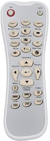 VINABTY Replace Remote Control fit for Optoma Projector HD146X HD141X HD143X HD142X HD26 GT1080 HD28HDR GT1080HDR GT1080HDRx HD39HDRx CinemaX D2 UHD38 EH412