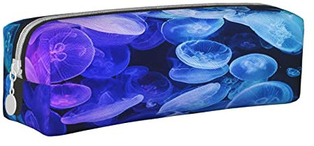 Federmäppchen für Jungen und Mädchen, Ombré-Qualle, Schwimm-Federmäppchen, große Kapazität, Stiftmarker-Halter, Tasche, Schreibwaren-Organizer, Schule, Büro für