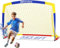 Dimples Excel Fußballtor Netz für Garten und Außenbereich Fußballtraining für Fußballliebhaber (5'×3.6'- Blau Gelb)