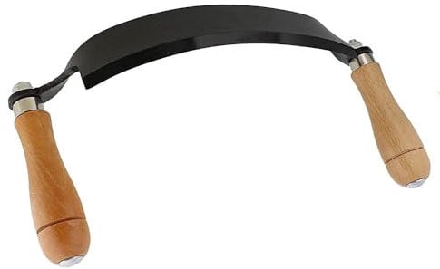 TopHomer 20,3 cm Draw Rasiermesser, gebogenes Holzbearbeitungs-Rindenschäler, Entrindungswerkzeug für Tischler, Holzarbeiter und Gärtner