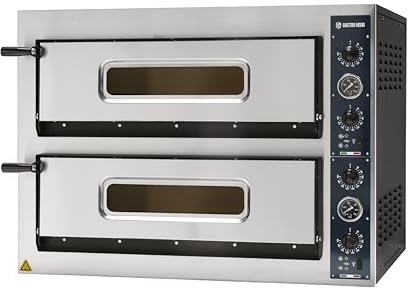 GastroHero Pizzaofen PROFI PLUS 6+6x36 cm Vollschamott Gastronomiebedarf