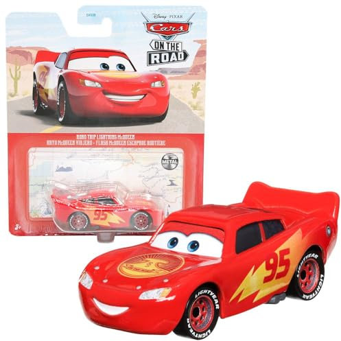 Mattel Fahrzeuge Racing Style | Disney Cars | Die Cast 1:55 Auto, Typ:Road Trip Lightning