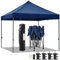Yaheetech Tonnelle de Jardin Pliant 3 × 3 x 3,41 Réglable en Hauteur Tente de Réception avec Sac de Transport Sacs de Sable et Chevilles Foire Fête Camping Plage Bleu Marine