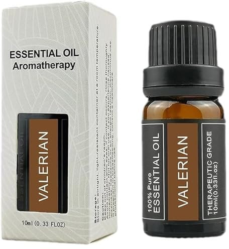 Huile essentielle de valériane, huile essentielle de racine de valériane, Natural Pure Valerian Root Sleep Aid Essential Oil, favorise le sommeil profond, améliore la qualité du (1pcs)