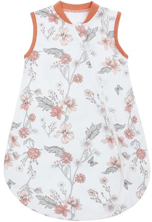 amo nenes Gigoteuse d'été pour bébé 68-78cm, Sac de Couchage de 100% Coton pour Nouveau-né Garçons Filles 0-18 Mois, Respirant Lavable Couverture Portable sans Manches, Super Doux et Confortable