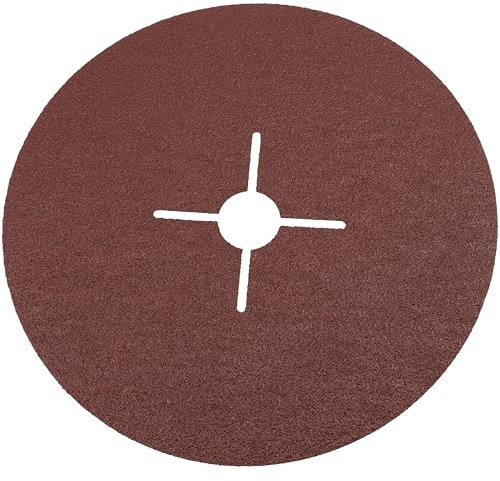 AERZETIX - C77052 - Lot de 3 disques abrasifs Ø 180 mm en fibre pour meuleuse d'angle - type de grain P60 - granulométrie meulage ébavurage ponçage