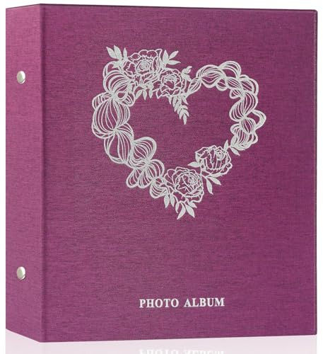 Miaikoe Fotoalbum, 15,2 x 10,2 cm, Leinen, 1000 Taschen, für 1000 horizontale und vertikale Fotos im Format 10 x 15 cm, für Familienhochzeit, Jahrestag (Pueple)