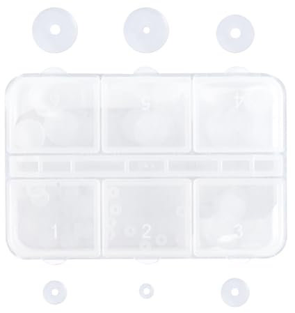 Anti Wildfleisch Piercing Disc, Piercing Bump Ohrringe Pads, Silikon Ohrring Rückseiten Disc, Gemischte Größe Transparente Piercing Scheibe, Piercing Keloid Disc für Schwellungen Vorbeugen (60)