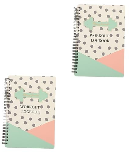 STOBOK 2St Fitness-Punschbuch Workout Notizbuch Fitness-Protokoll Zeitschrift für Gewichtheben Fitnesstagebuch für männer Notizbücher Fitness-Zeitplan-Notizblock Zeitplan-Notizbuch Papier