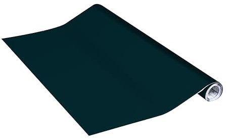 Vénilia Klebefolie Unimat | Tiefseegrün, 45 cm x 2 m | selbstklebende Möbel-Folie, Dekofolie, Tapete, Küchenfolie | PVC ohne Phthalate | Made in EU