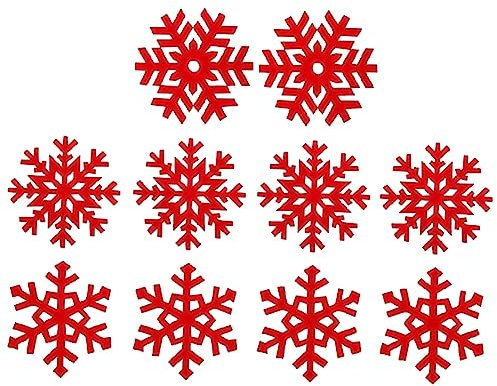 HOLIDYOYO 10piezas Posavasos Diseño Fieltro Aislantes y Antideslizantes Adorno para Árbol De Navidad Estilo Aleatorio