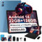 2025 Tablette 10 Pouces, Android 14 Tablet Tactile, 22Go RAM/128Go ROM (Extensible 1TB), Processeur 8-Cœurs, 8000mAh, WiFi 5G/2.4G, Caméra 5+8MP, Face ID, Widevine L1, Clavier & Souris Inclus -Bleu