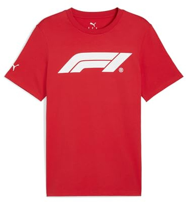 Puma Herren F1 ESS Logo Tee 180g T-Shirts (1er Pack) | F1®-Logo auf der Vorderseite, PUMA-Logo auf dem Ärmel, Rundhalskragen, PUMA x F1® offizielles Produkt, Kurzarm