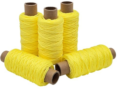 HERO Reißfeste Maurerschnur 200m Pflasterschnur Richtschnur Lotschnur gelb Schnur Bauschnur Fliesenschnur Pflasterschnur Markierungschnur Maurerseil Senklotseil Verlegeschnur Polypropylen Seil 2,0mm