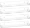 Nail Polish Shelves 4Pcs Nail Polish Wall Rack, Wall Mounted Acrylic Nail Polish Shelves, Large Capacity Multi-Purpose L-Shaped Nail Polish Organizer for Home
