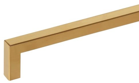 SOTECH Möbelgriff E8 BA 480 mm Edelstahl SS201 Goldfarbig galvanisiert, Stangengriff/Relinggriff für Küche Bad und mehr