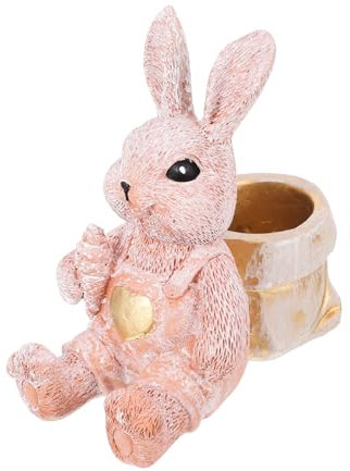 DOITOOL Kunstharz Stifthalter in Hasenform Für Schreibtisch Aufbewahrungsbox Für Bleistifte Und Stifte Kreativer Schreibtisch-organizer Mit Süßem Ostern-motiv Für Zuhause