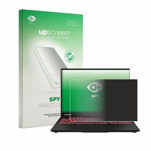 upscreen Anti-Spy Blickschutzfolie für ASUS TUF Gaming F16 FX608 Made in Germany, Privacy Screen Displayschutz-Folie [Sichtschutz, Blaulichtfilter]