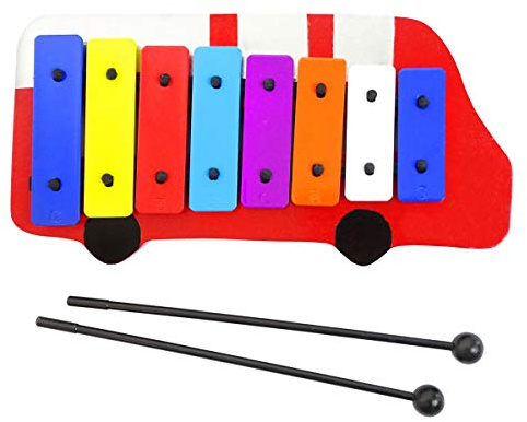 keepdrum Feuerwehr-Auto Glockenspiel für Kinder