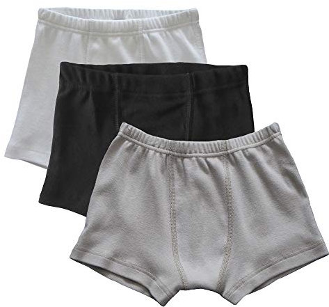 HERMKO 2900 3er Pack Jungen Pants - Reine Bio-Baumwolle, Größe:98, Farbe:Mix w/s/g